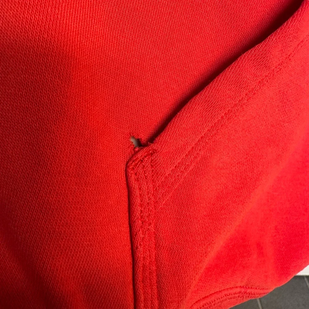 Nike Men's Bold Red Pullover Hoodie - Picture 3 of 5